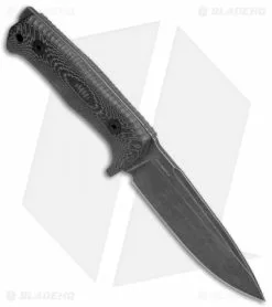 LionSteel T5B Fixed Blade Knife Black Micarta (5" Black SW) 7 LionSteel T5B Fixed Blade Knife Black Micarta (5" Black SW) -Avokelavavat Sales Store Lion Steel T5B Black Mircata Black SW T5B MI BHQ 72077 js spine