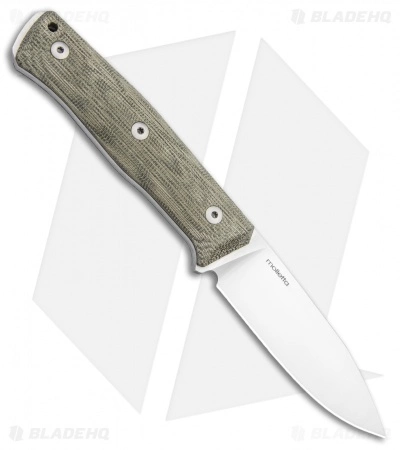 LionSteel B35 Fixed Blade Knife Green Micarta (3.5" Satin) 4 LionSteel B35 Fixed Blade Knife Green Micarta (3.5" Satin) - Image 2
