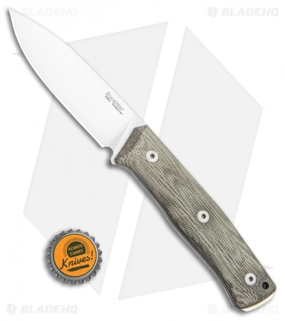 LionSteel B35 Fixed Blade Knife Green Micarta (3.5" Satin) 6 LionSteel B35 Fixed Blade Knife Green Micarta (3.5" Satin) - Image 4