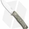 LionSteel B35 Fixed Blade Knife Green Micarta (3.5" Satin)