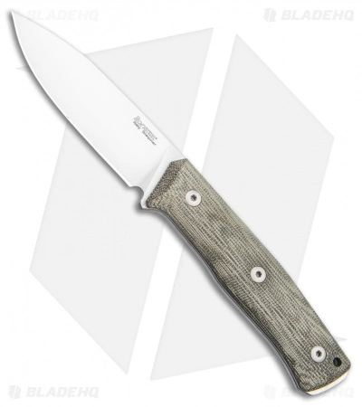 LionSteel B35 Fixed Blade Knife Green Micarta (3.5" Satin) 3 LionSteel B35 Fixed Blade Knife Green Micarta (3.5" Satin)
