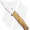 LionSteel B35 Fixed Blade Knife Olive Wood (3.5" Satin)