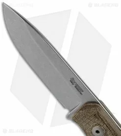 LionSteel Bushcraft B41 Fixed Blade Knife Green Micarta (4" Stonewash) -Avokelavavat Sales Store LionSteel Bushcraft B41 Green Micarta BHQ 113989 jr spine