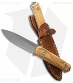 LionSteel Bushcraft B41 Fixed Blade Knife Olive Wood (4" Stonewash) 7 LionSteel Bushcraft B41 Fixed Blade Knife Olive Wood (4" Stonewash) -Avokelavavat Sales Store LionSteel Bushcraft B41 Olive Wood BHQ 113993 jr sheath