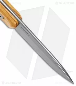 LionSteel Bushcraft B41 Fixed Blade Knife Olive Wood (4" Stonewash) 6 LionSteel Bushcraft B41 Fixed Blade Knife Olive Wood (4" Stonewash) -Avokelavavat Sales Store LionSteel Bushcraft B41 Olive Wood BHQ 113993 jr spine