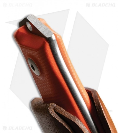 LionSteel Bushcraft B41 Fixed Blade Knife Orange G-10 (4" Stonewash) 4 LionSteel Bushcraft B41 Fixed Blade Knife Orange G-10 (4" Stonewash) - Image 2
