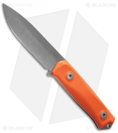 LionSteel Bushcraft B41 Fixed Blade Knife Orange G-10 (4" Stonewash) 3 LionSteel Bushcraft B41 Fixed Blade Knife Orange G-10 (4" Stonewash)