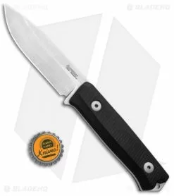 LionSteel Bushcraft B-40 Fixed Blade Camping Knife Black G-10 (4" Stonewash) -Avokelavavat Sales Store LionSteel Bushcraft Fixed Camping Black G 10 SW B40 BK BHQ 94391 jr bottlecap