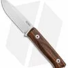 LionSteel Bushcraft B-40 Fixed Blade Camping Knife Santos Wood (4" Stonewash)