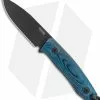LionSteel M1 Fixed Blade Knife Blue Micarta (2.9" Black DLC M4) BHQ Exclusive -Avokelavavat Sales Store LionSteel Exclusive M1 Fixed Blade Blue Canvas Micarta M4 Black BHQ 143260 jr