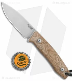 LionSteel M1 Fixed Blade Knife Natural Micarta (2.9" Stonewash M4) BHQ Exclusive -Avokelavavat Sales Store LionSteel Exclusive M1 Fixed Blade Natural Canvas Micarta M4 SW BHQ 143258 jr bottlecap