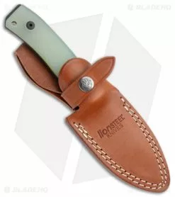 LionSteel M4 Fixed Blade Knife Jade G-10 (3.75" Black DLC M4) BHQ Exclusive -Avokelavavat Sales Store LionSteel Exclusive M4 Fixed Blade Natural G 10 M4 Black BHQ 143264 jr sheath