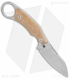 LionSteel H1 Skinner Fixed Blade Knife Natural Micarta (3.25" Stonewash) -Avokelavavat Sales Store LionSteel H1 Fixed Blade Skinner Natural Micarta SW BHQ 126363 jr spine