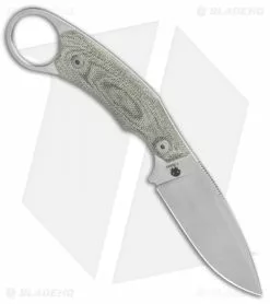 LionSteel H2 Drop Point Fixed Blade Knife Green Micarta (3.25" Stonewash) -Avokelavavat Sales Store LionSteel H2 Fixed Blade DP Green Micarta SW BHQ 126367 jr spine