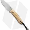 LionSteel M1 Fixed Blade Knife Olive Wood (2.875" M390 Satin)