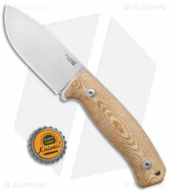 LionSteel M2M Fixed Blade Knife Canvas Micarta (3.5" Satin M390) M2M CVN -Avokelavavat Sales Store LionSteel M2M Fixed Blade Natural Canvas Micarta Satin BHQ 137005 jr bottlecap