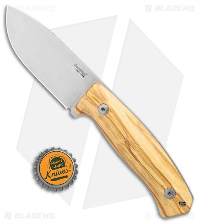 LionSteel M2M Fixed Blade Knife Olive Wood (3.5" Satin M390) M2M UL 6 LionSteel M2M Fixed Blade Knife Olive Wood (3.5" Satin M390) M2M UL - Image 4