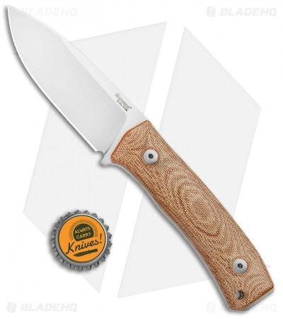 LionSteel M4 Fixed Blade Knife Natural Micarta (3.75" Satin M390) 6 LionSteel M4 Fixed Blade Knife Natural Micarta (3.75" Satin M390) - Image 4
