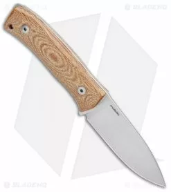 LionSteel M4 Fixed Blade Knife Natural Micarta (3.75" Satin M390) 7 LionSteel M4 Fixed Blade Knife Natural Micarta (3.75" Satin M390) -Avokelavavat Sales Store LionSteel M4 Natural Micarta Satin BHQ 103237 jr spine