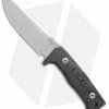 LionSteel T5 Fixed Blade Knife Black Micarta (5" Satin)