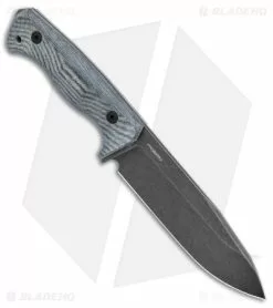 LionSteel T6 Hunting Fixed Blade Knife Black Micarta (6" Black SW) -Avokelavavat Sales Store Lionsteel T6 Hunting Fixed Blade Black Micarta Black SW BHQ 144738 jr spine