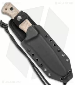 LionSteel T6 Hunting Fixed Blade Knife Natural Micarta (6" Black SW) -Avokelavavat Sales Store Lionsteel T6 Hunting Fixed Blade Natural Micarta Black SW BHQ 144740 jr sheath