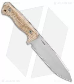LionSteel T6 Hunting Fixed Blade Knife Natural Micarta (6" Satin) -Avokelavavat Sales Store Lionsteel T6 Hunting Fixed Blade Natural Micarta Satin BHQ 144741 jr spine