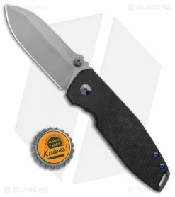 BRNLY SQD-2 Frame Lock Knife Peel Ply Carbon Fiber (3" Bead Blast) -Avokelavavat Sales Store Lucas Burnley Knives SQD 2 FL Peel Ply CF BB BHQ 138379 jr bottlecap
