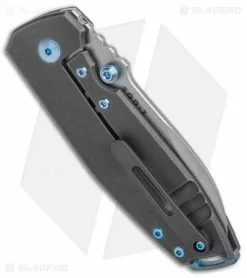 BRNLY SQD-2 Frame Lock Knife Rose Milled Titanium (3" Stonewash) 8 BRNLY SQD-2 Frame Lock Knife Rose Milled Titanium (3" Stonewash) -Avokelavavat Sales Store Lucas Burnley Knives SQD 2 FL Rose Milled Scale SW BHQ 138380 jr side