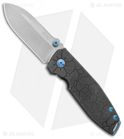BRNLY SQD-2 Frame Lock Knife Rose Milled Titanium (3" Stonewash) 3 BRNLY SQD-2 Frame Lock Knife Rose Milled Titanium (3" Stonewash)