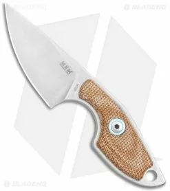 MKM Voxnaes Mikro 1 Fixed Blade Knife Natural Canvas Micarta (2" SW)