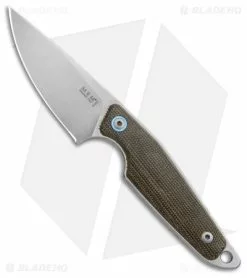 MKM Makro 1 Fixed Blade Knife Green Canvas Micarta (2.87" SW)