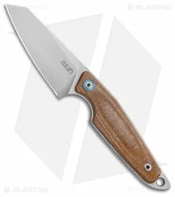 MKM Makro 2 Fixed Blade Sheepsfoot Knife Natural Canvas Micarta (2.87" SW)