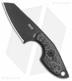 MKM Voxnaes Mikro 2 Fixed Blade Knife Carbon Fiber (2" Black) MR02-CFB