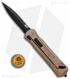 Smith & Wesson M&P OTF Spring Assisted Spear Point Knife Tan (3.5" Black) -Avokelavavat Sales Store MP OTF Assist Finger Actuator SP 1084315 BHQ 80730 jr bottlecap