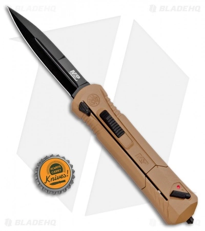 M&P Tan Spring Assisted OTF Knife (3.6" Black) 1092050 6 M&P Tan Spring Assisted OTF Knife (3.6" Black) 1092050 - Image 4