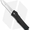 Marfione Custom Knives Marfione Custom Combat Troodon Recurve OTF Knife (3.8" High Polish/Compound)
