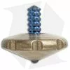 Marfione Custom Knives Spin Top - Brass/Blue Ti