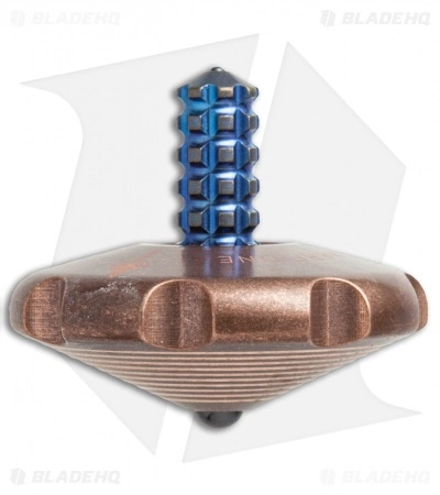 Marfione Custom Knives Spin Top - Copper/Blue Ti 3 Marfione Custom Knives Spin Top - Copper/Blue Ti