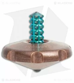 Marfione Custom Knives Spin Top - Copper/Green Ti
