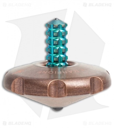 Marfione Custom Knives Spin Top - Copper/Green Ti 3 Marfione Custom Knives Spin Top - Copper/Green Ti