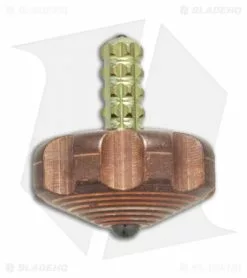 Marfione Custom Knives Mini Spin Top - Copper W/ Gold Ti Stem
