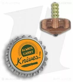 Marfione Custom Knives Mini Spin Top - Copper W/ Gold Ti Stem -Avokelavavat Sales Store Marfione Custom Knives mini spin top copper gold ti stem BHQ 68125 er size