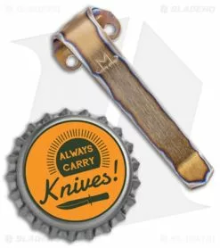 Maverick Customs Titanium Heretic Cleric Pocket Clip - Flame Titanium -Avokelavavat Sales Store Maverick Customs Ti Heretic Cleric Pocket Clip Flame BHQ 137293 jr bottlecap