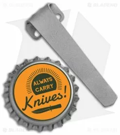 Maverick Customs Titanium Heretic Cleric Pocket Clip - Gray Titanium -Avokelavavat Sales Store Maverick Customs Ti Heretic Cleric Pocket Clip Gray BHQ 137292 jr bottlecap