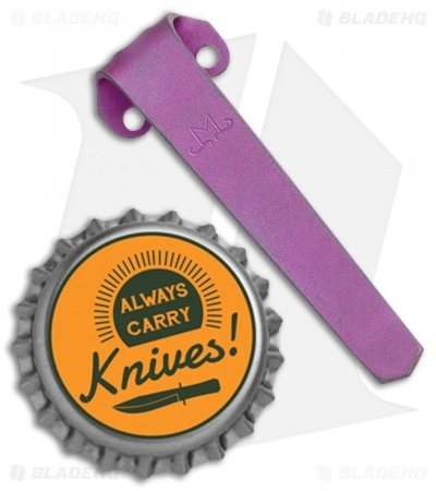 Maverick Customs Titanium Heretic Cleric Pocket Clip - Purple 4 Maverick Customs Titanium Heretic Cleric Pocket Clip - Purple - Image 2