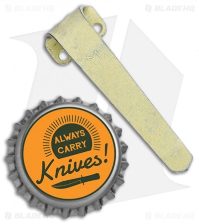 Maverick Customs Titanium Heretic Cleric Pocket Clip -Yellow Titanium 4 Maverick Customs Titanium Heretic Cleric Pocket Clip -Yellow Titanium - Image 2