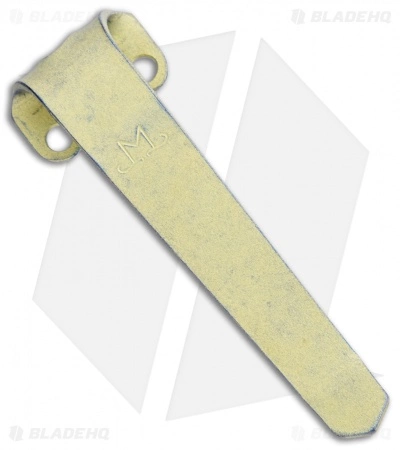 Maverick Customs Titanium Heretic Cleric Pocket Clip -Yellow Titanium 3 Maverick Customs Titanium Heretic Cleric Pocket Clip -Yellow Titanium