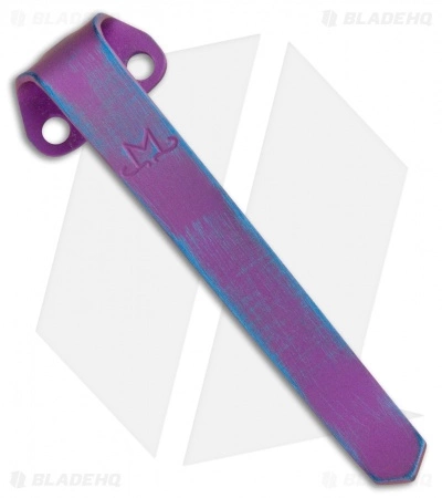 Maverick Customs Titanium Heretic Manticore Pocket Clip - Blue/Purple 3 Maverick Customs Titanium Heretic Manticore Pocket Clip - Blue/Purple