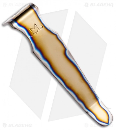 Maverick Customs Titanium Microtech Ultratech Pocket Clip - Flame Titanium 3 Maverick Customs Titanium Microtech Ultratech Pocket Clip - Flame Titanium